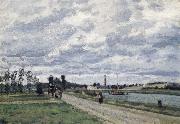 Camille Pissarro The banks of the Oise near Pontoise Bords de l-Oise pres de Pontoise oil painting reproduction